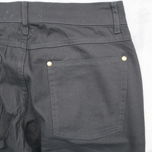 Just Jeans Pants Womens 7 Black Flat Front Comfort Straight Pockets Jeans - Picture 16 of 16